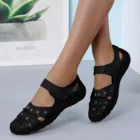 Новинка; Летние модные дышащие женские босоножки для отдыха; Большие размеры; Новая летняя обувь; Босоножки на танкетке; Chaussure Femme