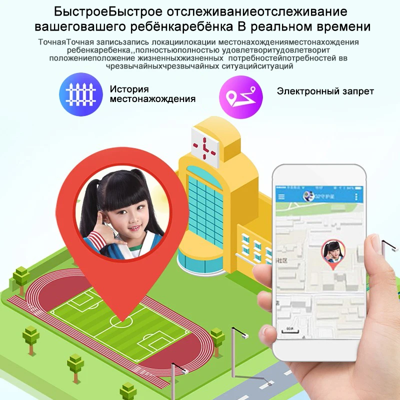 Детские Смарт-часы для детей, SOS, анти-потеря, водонепроницаемые Смарт-часы для детей, 2G, sim-карта, часы с отслеживанием местоположения