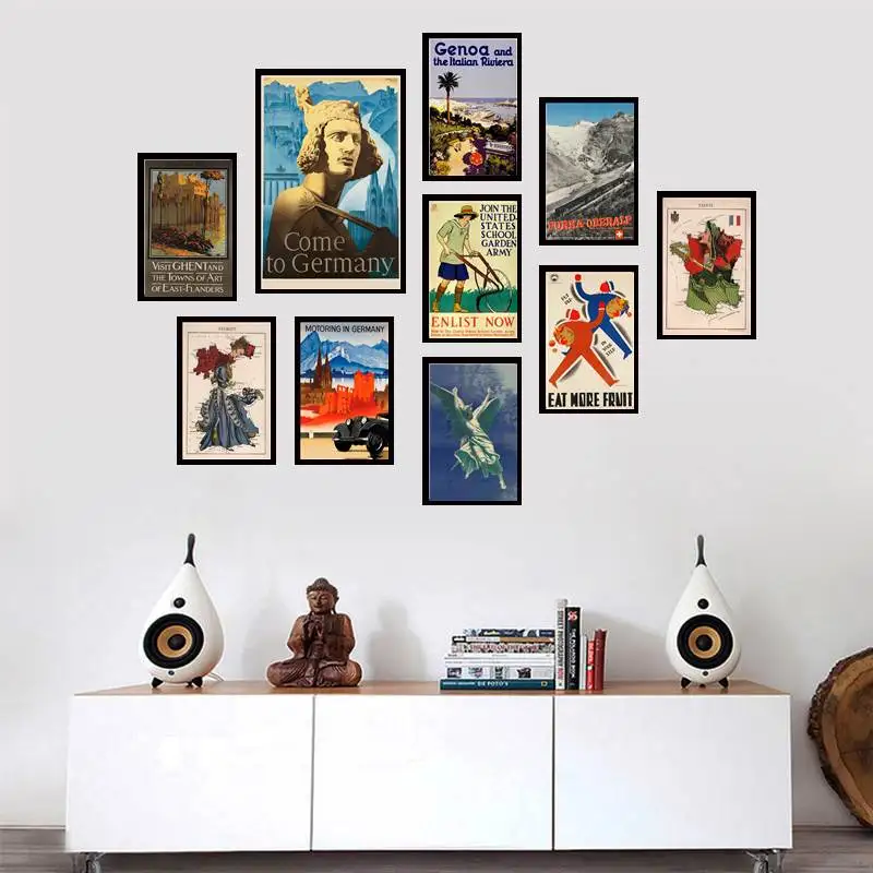 

Germany Gallery Quality retro Travel scenery Wall Art Decor Vintage Poster (1) Canvas Art for Home Decor