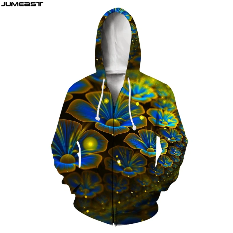 

Jumeast Men Women 3D Sweatshirts Beautiful Flowers Oversized Coat Harajuku Casual Jacket Pullover Fashion Spring Zipper Hoodies