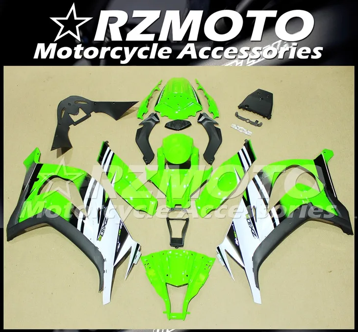 

New ABS Motorcycle whole Fairings kit Fit for Kawasaki Ninja ZX-10R 11 12 13 14 15 ZX10R 2011 2012 2013 2014 2015 green white