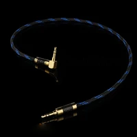 1m 3 5mm 18 male plug to 3 5mm right angled male plug stereo audio video cable record audio cable hifi audio cable