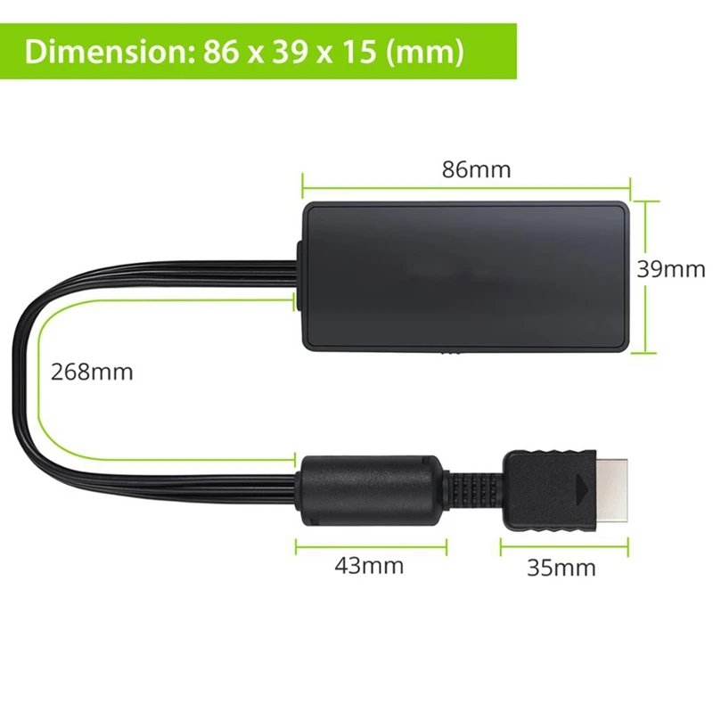 

for PS to HDMI-Compatible Converter HD Link Cable for PlayStation to HDMI-Compatible PS1 / PS2 / PS3 Cable Support 1080P