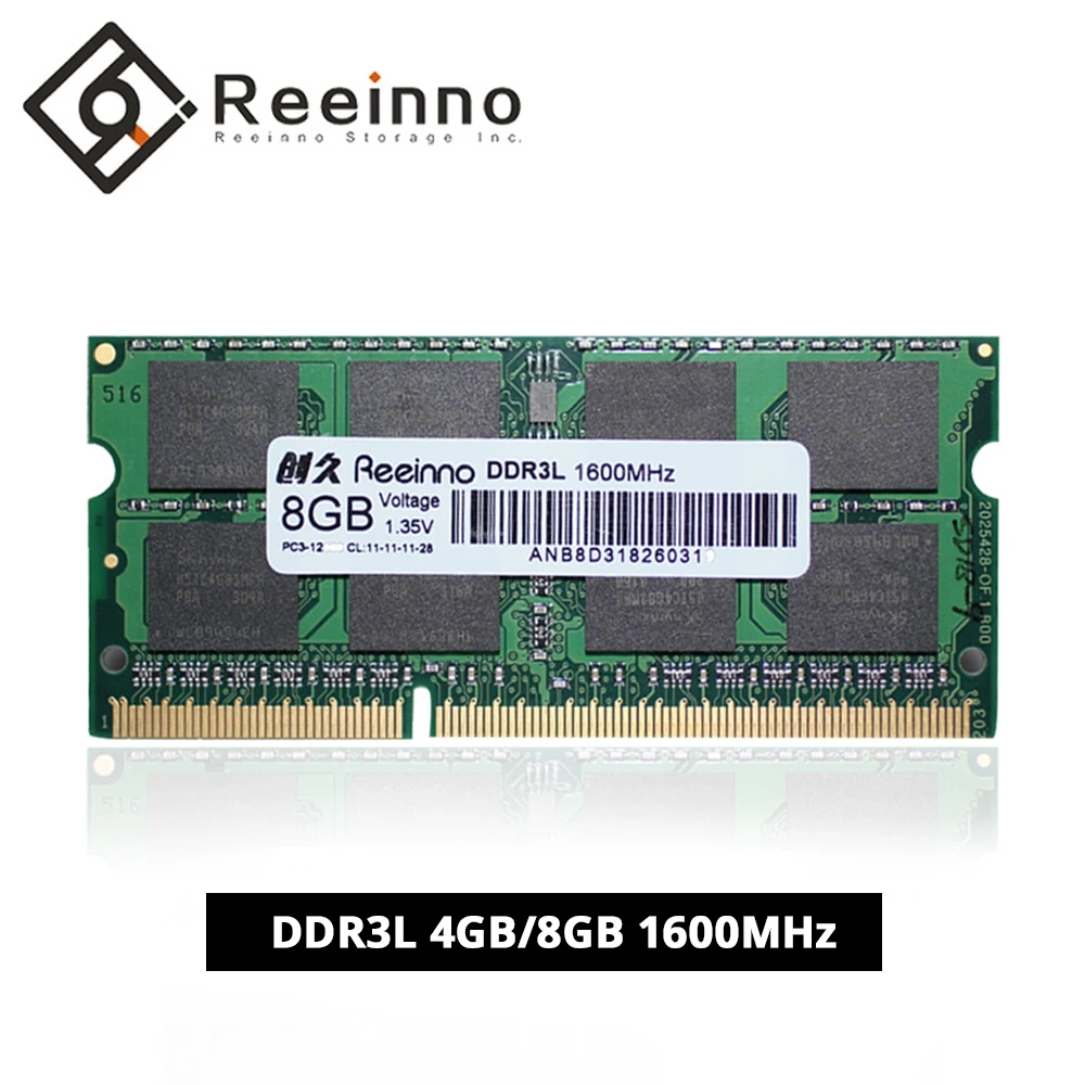 Reeinno оперативная память DDR3 4 ГБ/8 ГБ ddr3l1600 МГц 240pin 12800 11 28 CL = Интерфейс высокая
