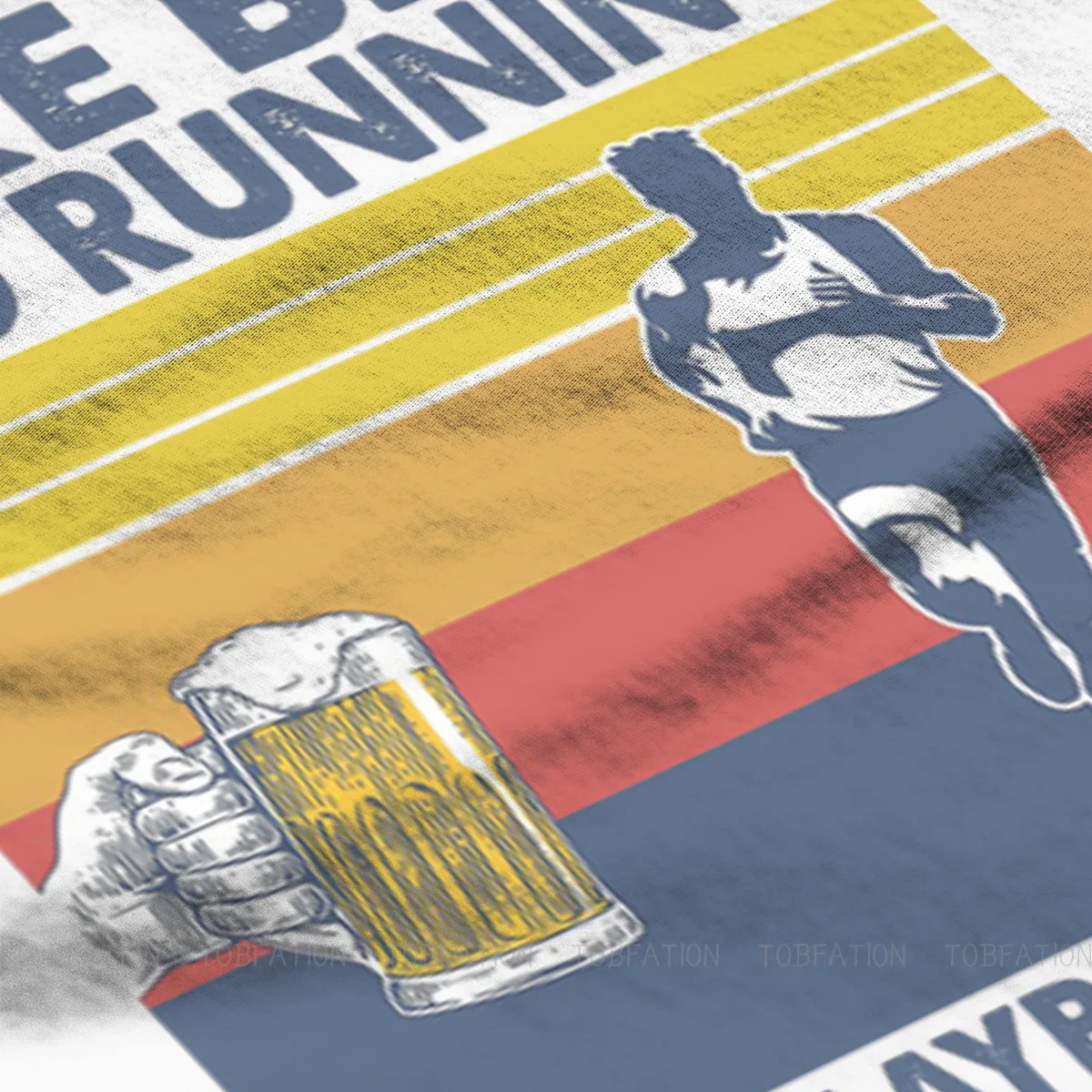 Футболка с надписью I Like Beer and Running подарок на день отца гранж свободная футболка