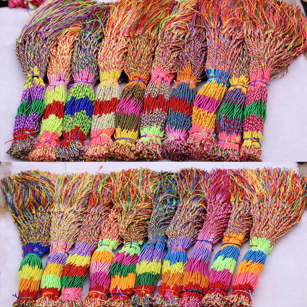 Оптовая продажа 2-500 шт. ювелирные изделия оплетка нить дружба шнуры браслеты