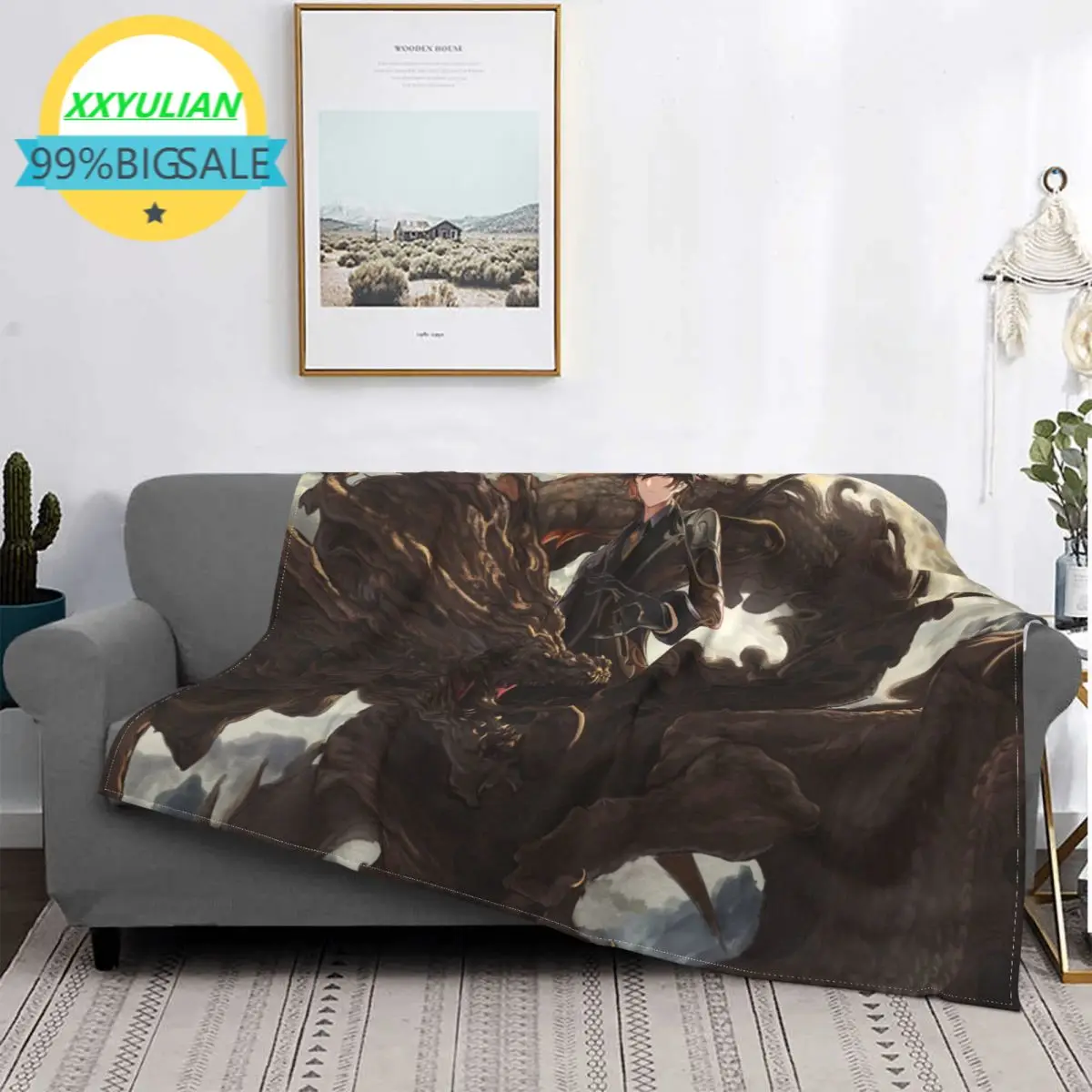 

Genshin Impact Zhongli Blanket Ultra-Soft Micro Flannel Blankets and Throws