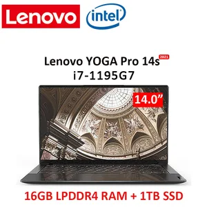 lenovo yoga pro 14s laptop 2021 new intel i7 1195g7 windows11 notebook 16 ram 1tb ssd 14inch ips 4k ultraslim hd screen computer free global shipping