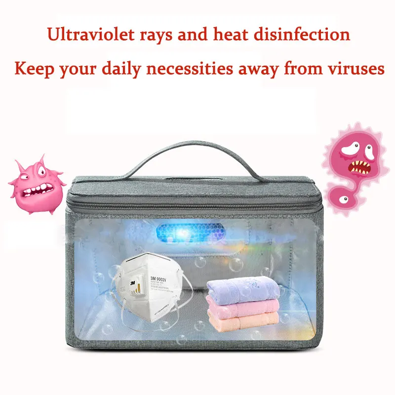 

UV Light Sterlizer Box Portable bag Multifunction Drying Underwear Disinfection Machine Makeup Phone Masks Desinfection Tools