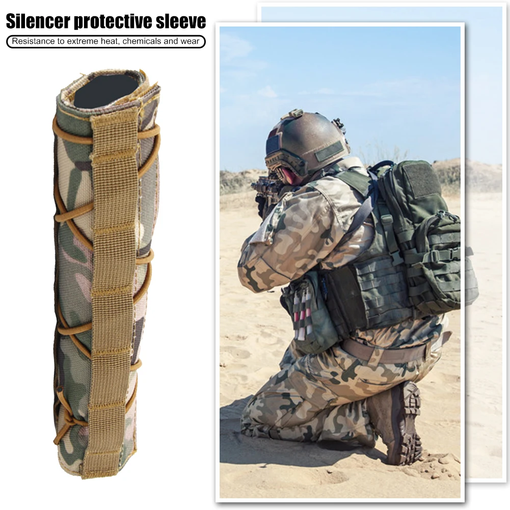22 см страйкбол Suppressor крышка съемка глушитель Baffler камуфляж тепловой щит Снайпер