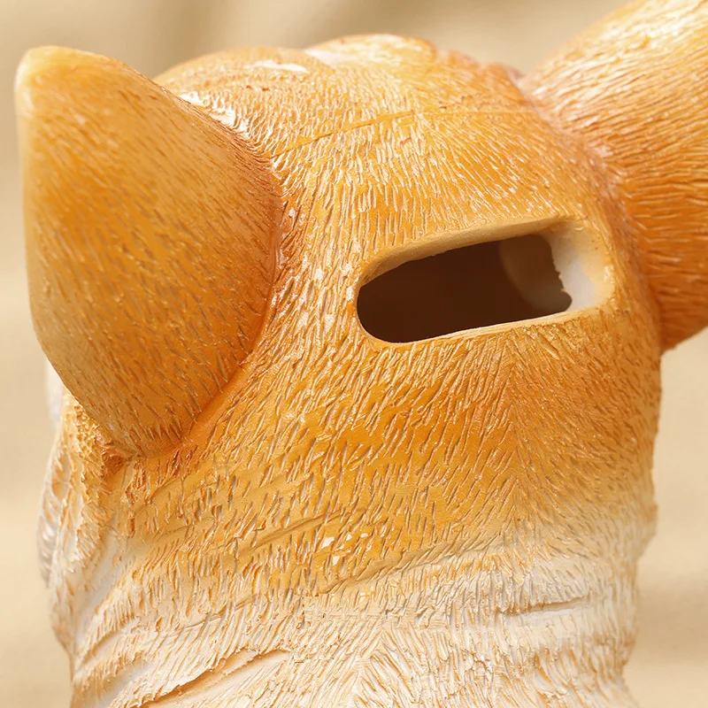 

4.1 " Simulation Cute Lovely Corgi Storage Tank Resin Decoration Ornaments Crafts Action Figure Collectible Model Toy 10.5CM L1