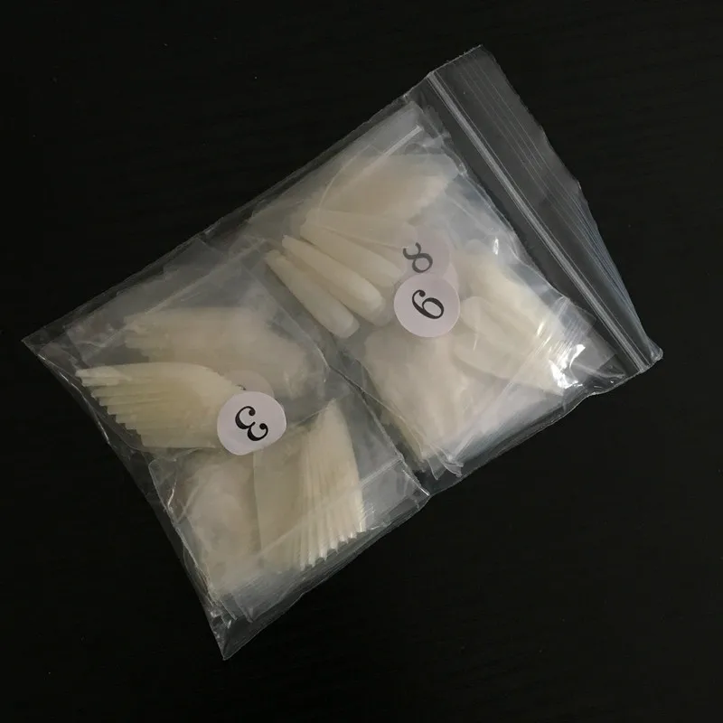 Ballerina OppNatural 100 шт./кор. белый/натуральный светлый гвозь советы длинные ногти поддельные полное покрытие Flase ногтей Искусственные Пресс для ногтей, для нанесения с помощью клея для Для женщин "сделай сам" - Цвет: Ballerina OppNatural