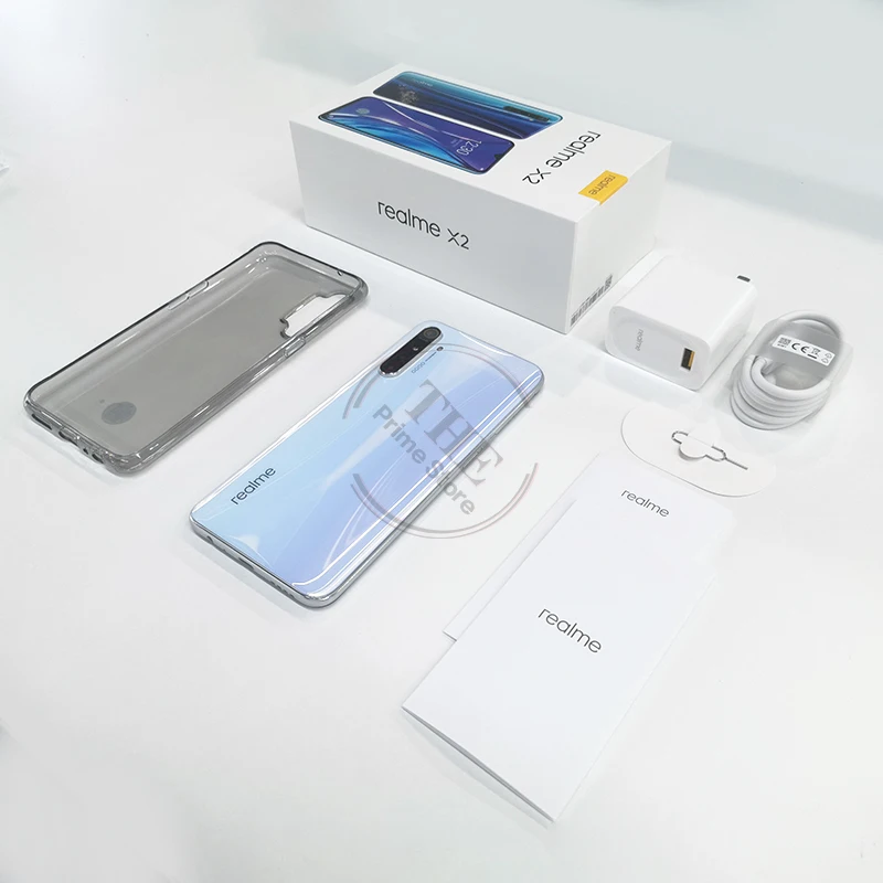 Realme X2 6 4 &quotSuper AMOLED полноэкранная Поддержка Google Play NFC 2340*1080 4000 мАч Super VOOC Octa Core 5 камер