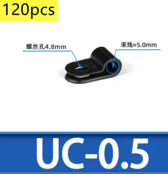 

Кабельные зажимы пластиковые черные/белые 120 шт.