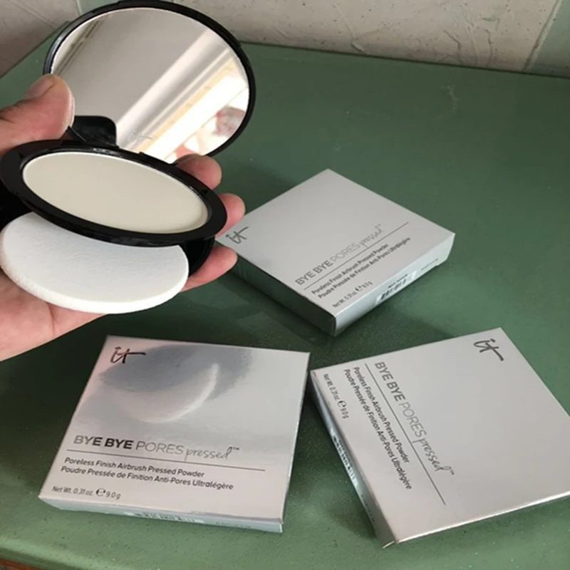 IT Cosmetics Bye Pores прессованная пудра для лица беспорная отделка Аэрограф установка пудры макияж пудра для лица