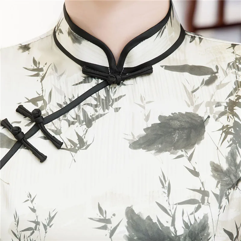 Летнее винтажное женское сексуальное тонкое платье-Чонсам Vestidos с коротким рукавом Ципао традиционная китайская одежда размера плюс M-4XL