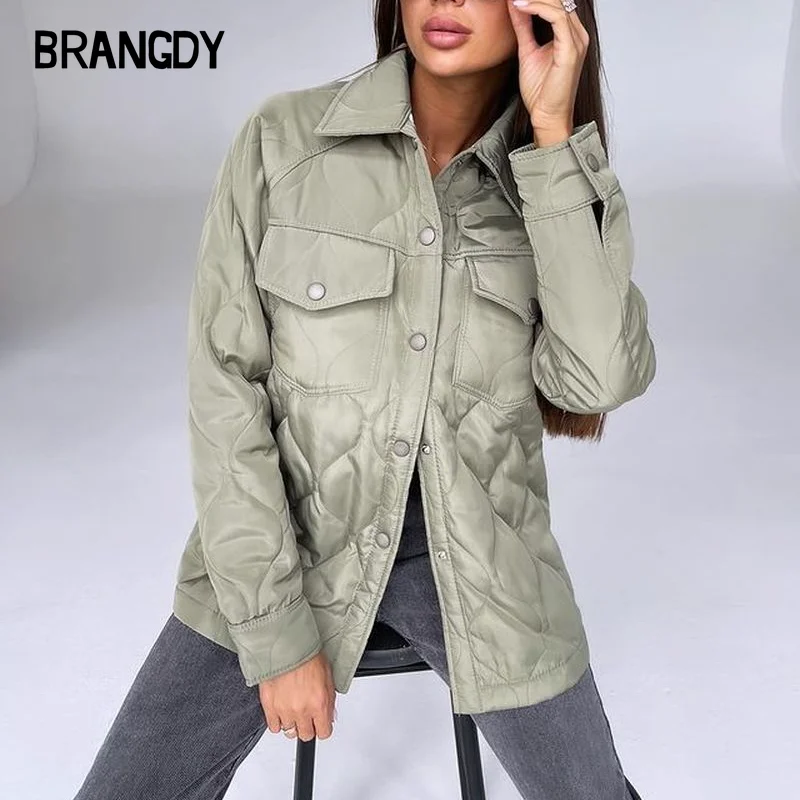 

Pre Sale Front Button Women's Fashion Simple Argyle Coat Women's Elegant Lapel Solid Color Jacket Women Jackets for Women Winter