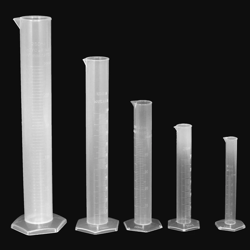 Пластиковые градиентные цилиндры и пластиковые шейкеры 5 пластиковых