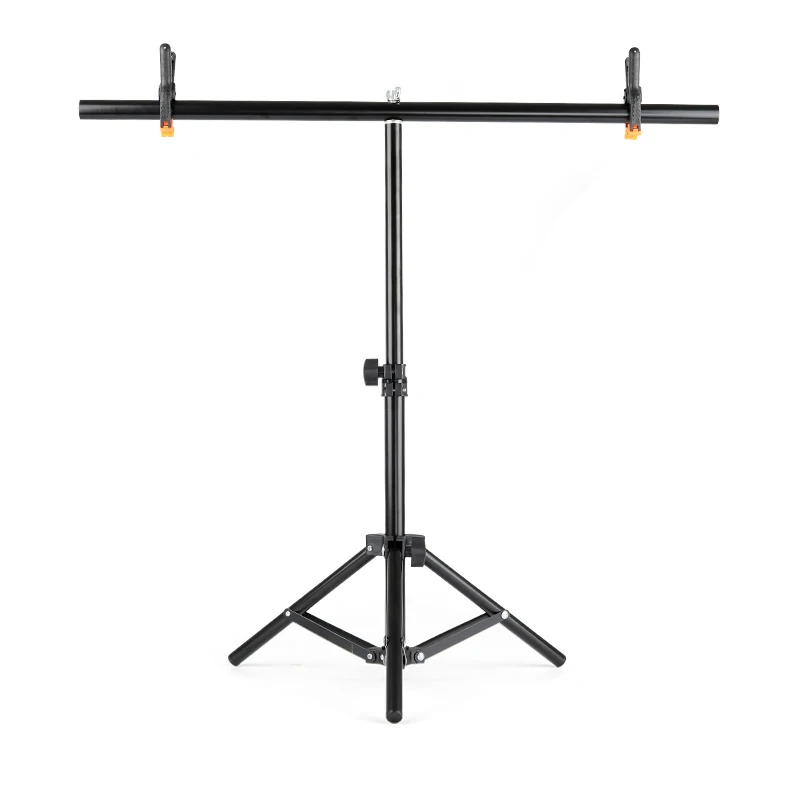 Profession Background Frame T-Shape Photography Photo Backdrop Stands Removable Support Metal Backgrounds Shelf For Video Studio |