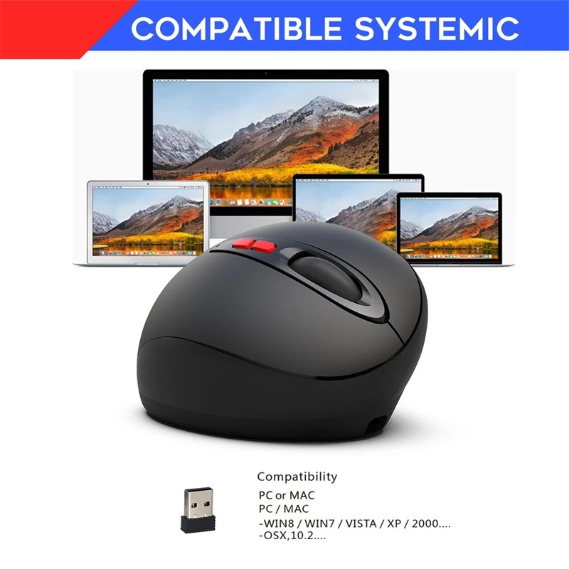 Беспроводная эргономичная оптическая мышь Hxsj T31 2 4G для ноутбука игровой плеер 4
