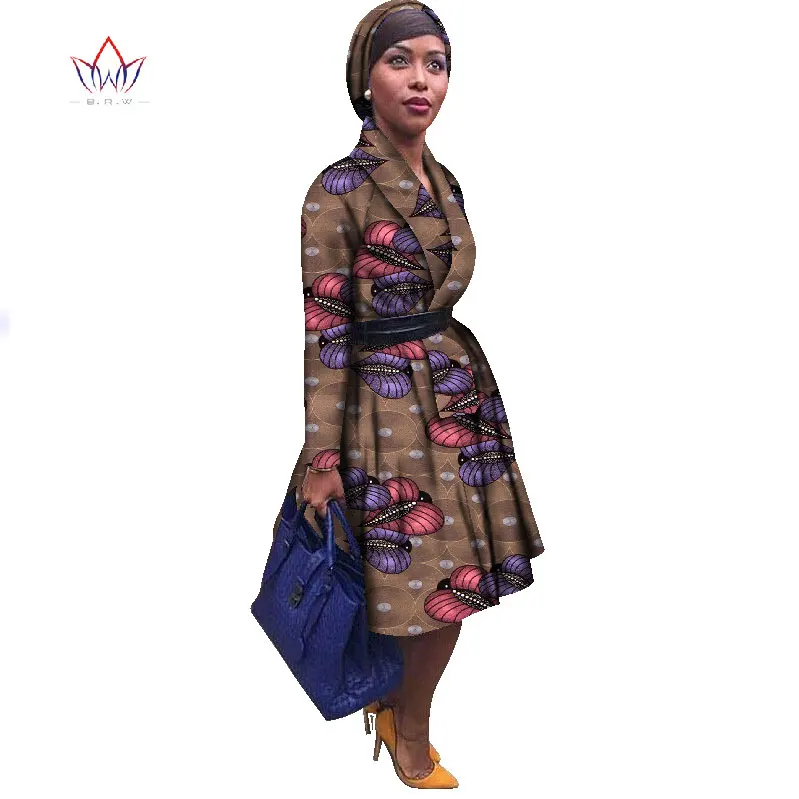 

2020 African Dashiki Traditional Batik Women Coat Robe Longue Femme Print Bazin Riche Women Coat Plus Size 5xl Regular WY1037