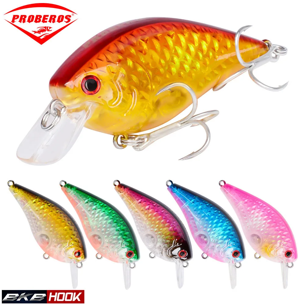 

New 6-color Rock Minnow Bait 7-8cm 10-16g Fishing for Lure with Bkb Fishhook Crank Bait Sea Fishing Bait Gear Accessories