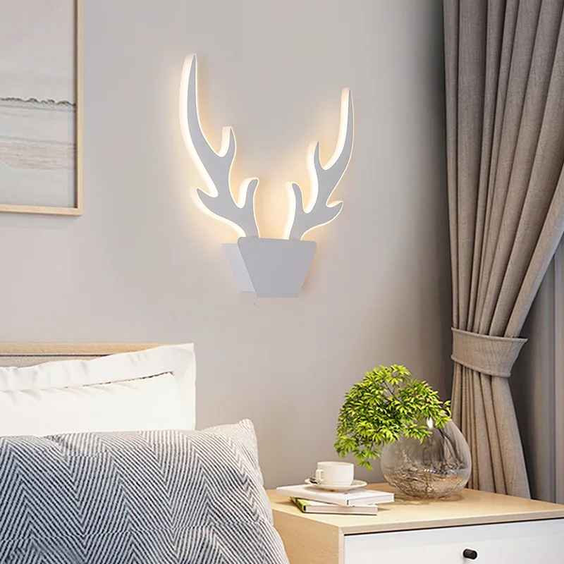 Современный минималистичный настенный светильник с рогами прикроватная лампа