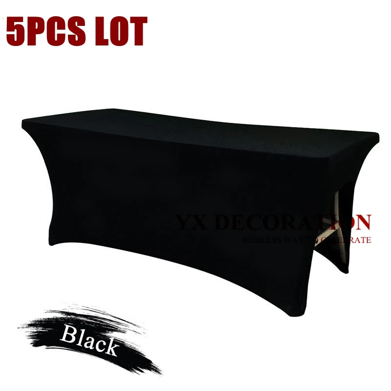 5 шт. прямоугольник стрейч чехол для стола из спандекса лайкра домашняя кухня
