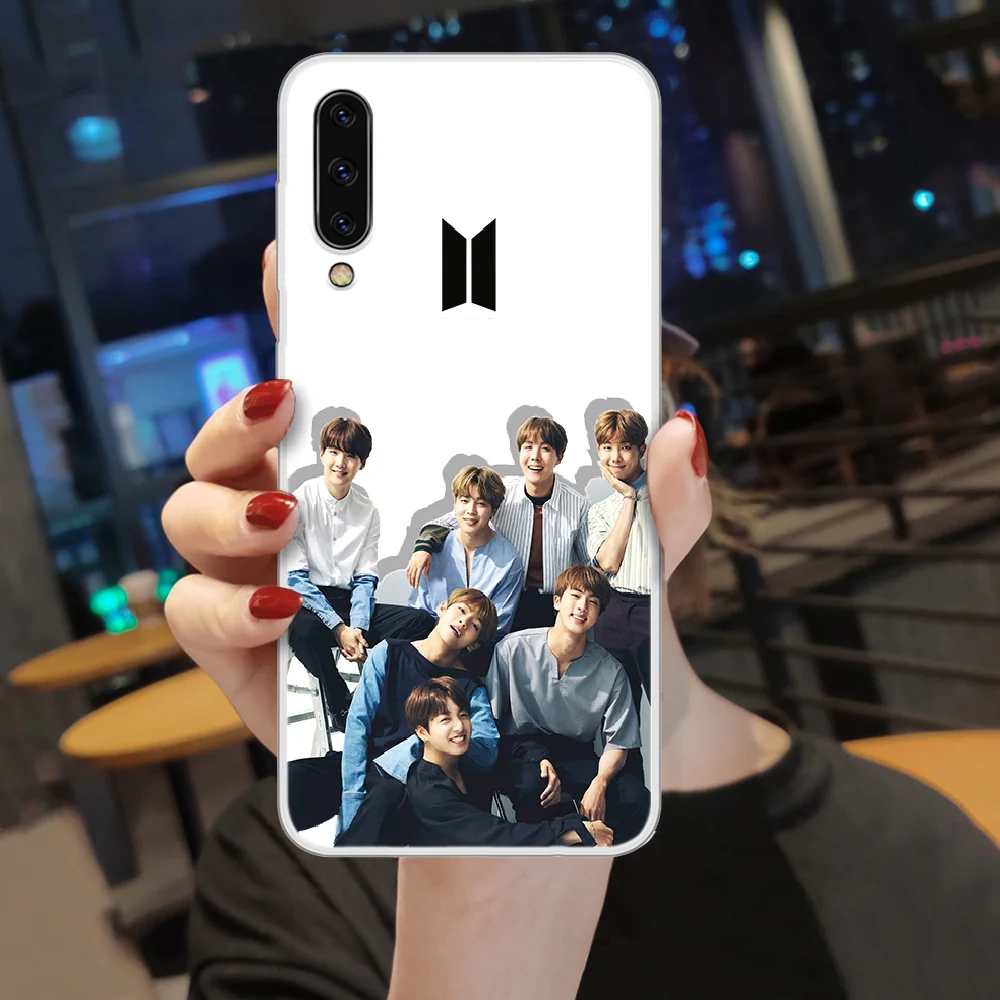 

Bangtan Boys KPOP Phone Case hull For SamSung Galaxy note A 5 7 8 9 20 30 40 50 51 60 70 71 80 2017 18 E transparent cell cover