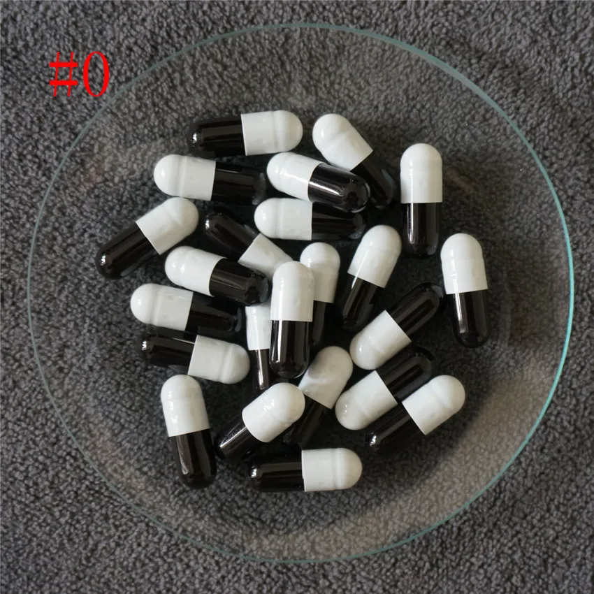 

0# 1000pcs High Quality Refillable Hard Gelatin Empty Capsules, Hollow Gelatin Capsules , 0 Size Joined or Separated Capsules
