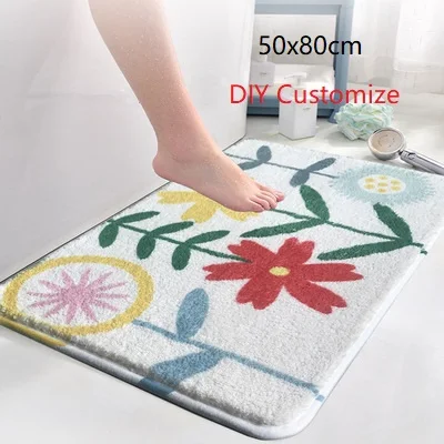 Ковер с фотографией логотипом и именем 50 Х80 см