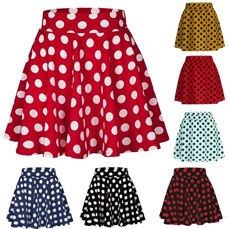 

2020 Summer New Wave Point Miniature Skirt A Character Skirt Red Skirt Woman Skirts Mini Skirt Korean Fashion Clothing Vintage