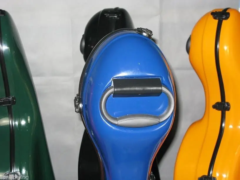 Красивый 4/4 синий Стекловолоконный Виолончель жесткий чехол с ушками #6698 | Спорт и