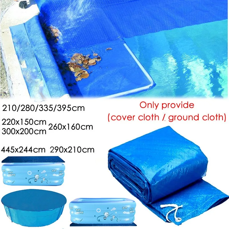 

Universal Pool Cover Tarpaulin Solar Swimming Pool Protection Dust Cover Rainproof Overcover for Indoor Outdoor Pool Accessories