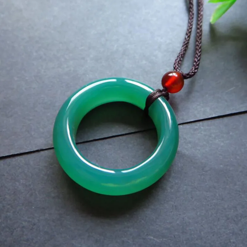 Природный агат халцедон мир пряжка нефритовая подвеска ювелирные изделия