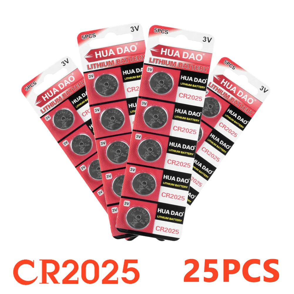 

25 шт., Литиевые Батарейки 3 в CR2025 CR 2025