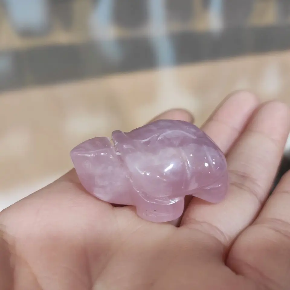 

1 шт. Натуральная Розовая черепаха, ручная работа, кварцевый фотоальбом, украшение для медитации, полированный декоративный камень