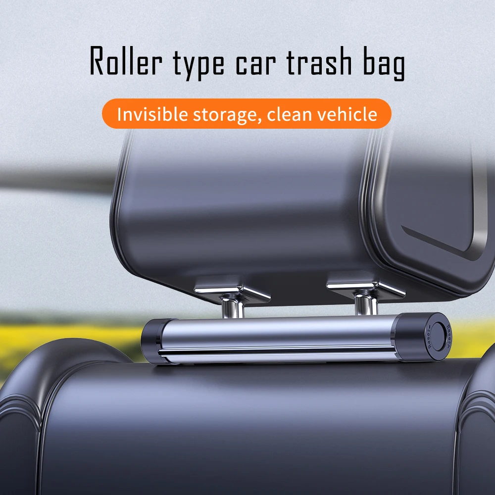 

Vehicle garbage bag collector Vehicle garbage bin cleaning collection hidden folding hanging cylinder disposable garbage bag