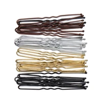20pcs 57 cm u shaped waved alloy hairpin metal barrette dish bridal hairstyle professional bobby pins gifts accessories