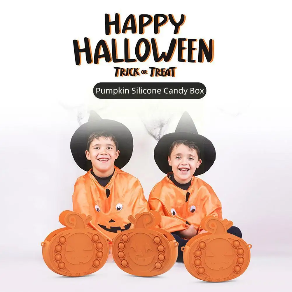 

Halloween Fun Novelty Toy Halloween Pumpkin Ghost Bubble Decompression Adult Children Autism Toy Interaction Alleviate M6r6
