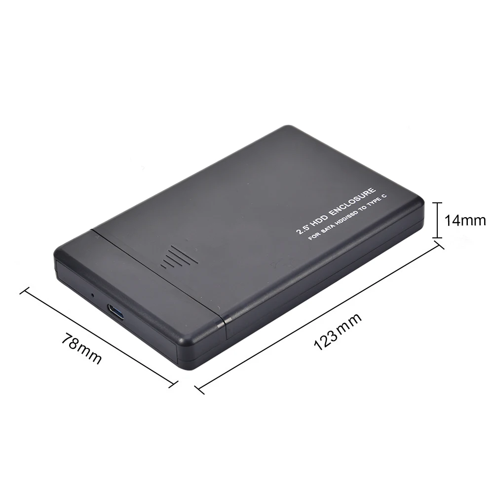 Чехол для жесткого диска 2 5 SATA к USB 3 0 корпус SSD HDD Box Type C 1 чехол с поддержкой UASP HD