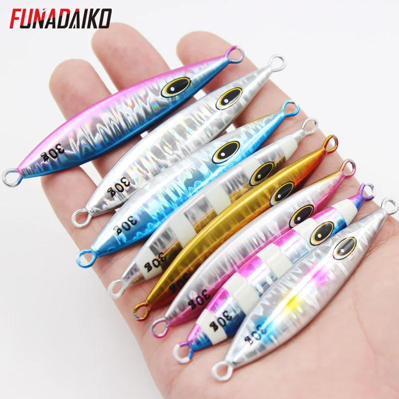 FUNADAIKO медленное джиг наживка искусственная металлическая светящаяся приманка