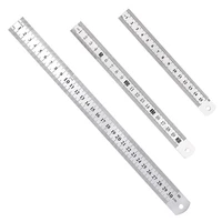 nonvor steel ruler 15cm 20cm 30cm steel straight ruler stainless steel straight ruler with clear scale stainless steel metal