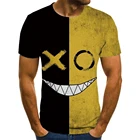 Новинка 2021, летний топ с 3d-анимацией, крутая Мужская футболка унисекс с мультяшным рисунком, яркая графическая футболка