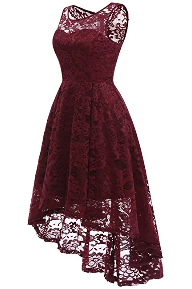 Женское кружевное вечернее платье элегантное короткое Кружевное для выпускного