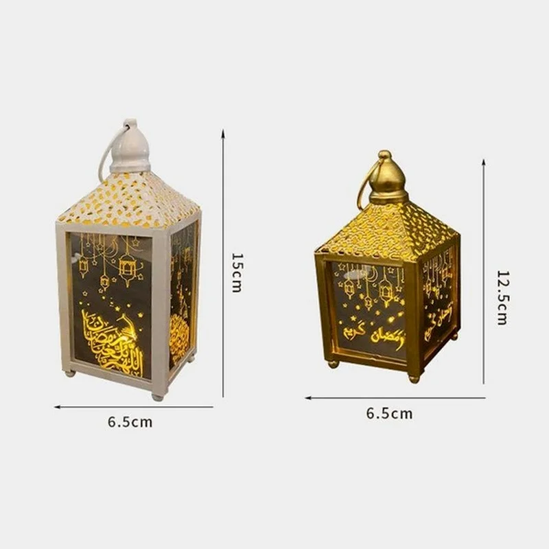

Ramadan LED Decoration Lantern Mubarak Lantern Decoration Holiday Decoration Muslim Islamic Festival Party Supplies Decoration