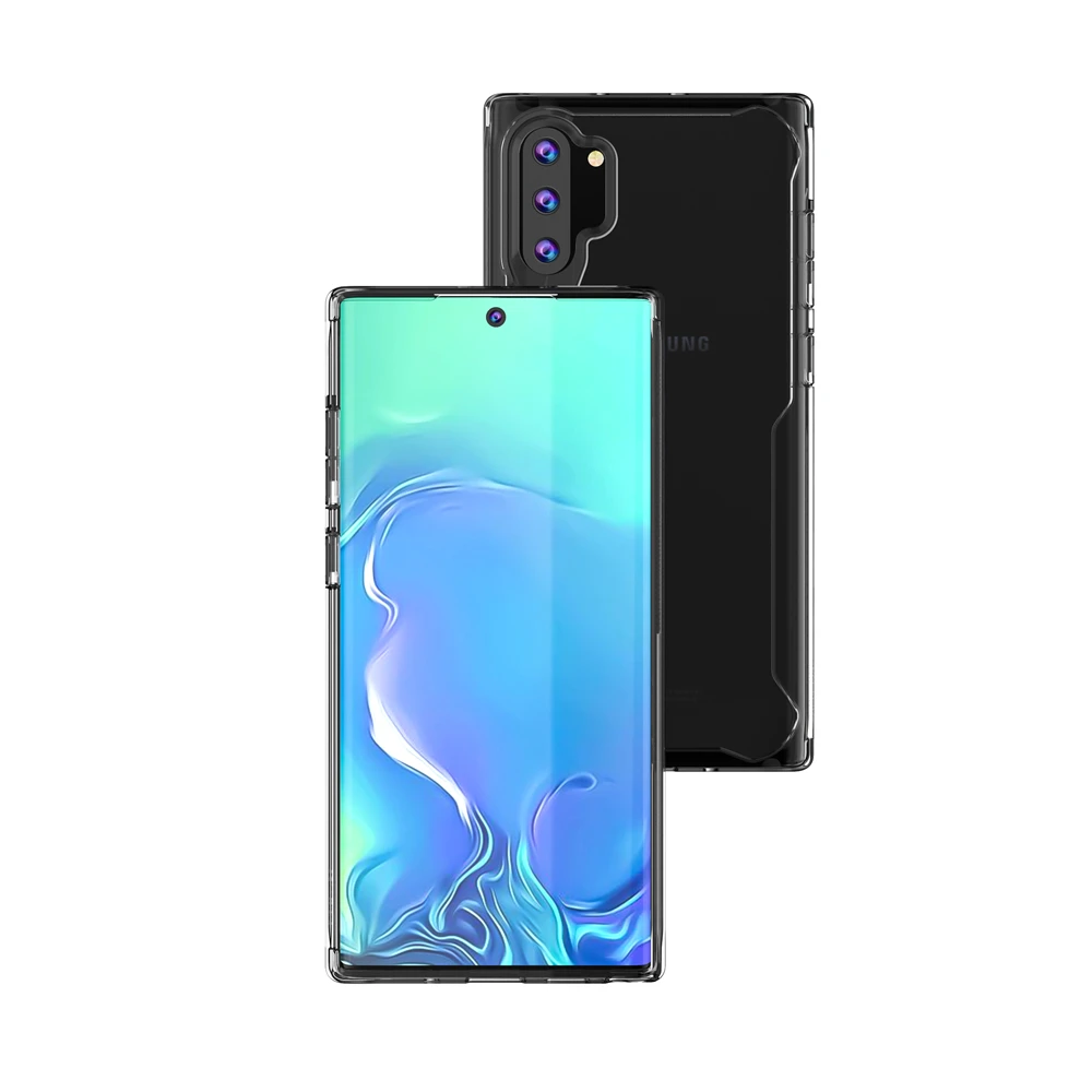 Прочный прозрачный чехол для телефона Samsung Galaxy S10e S10 S9 S8 Plus Note 10 9 8 Crystal Hybrid тонкий