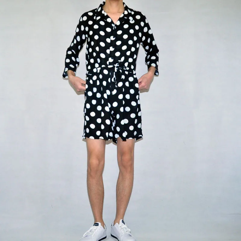 

Брюки мужские с отложным воротником, модный Свободный комбинезон, подчеркивающий индивидуальность молодежи, штаны с веревкой, большие размеры, весна-лето