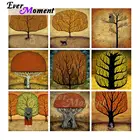 Полноразмерная Алмазная картина из смолы Ever Instant, Настенная картина, мультяшный рисунок, картина с деревом, мозаика ручной работы ASF2264