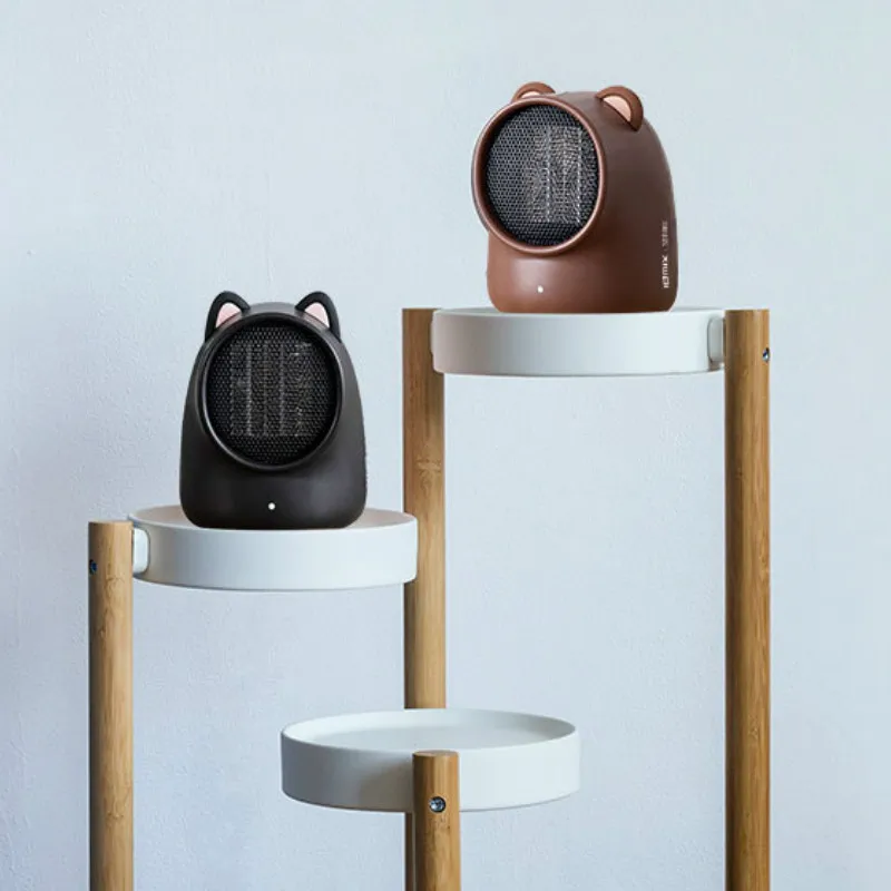 

Outdoor Portable Heater Mute Electric Heating Mini Home Personal Office Desktop Small Power Heater with Strong Airflow